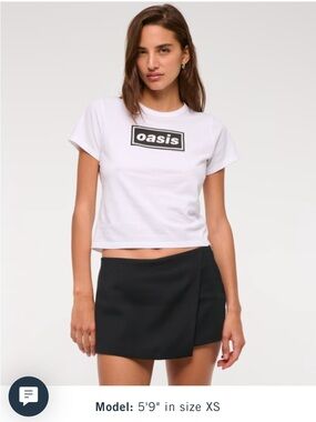 Abercrombie & Fitch Black Mini Skort